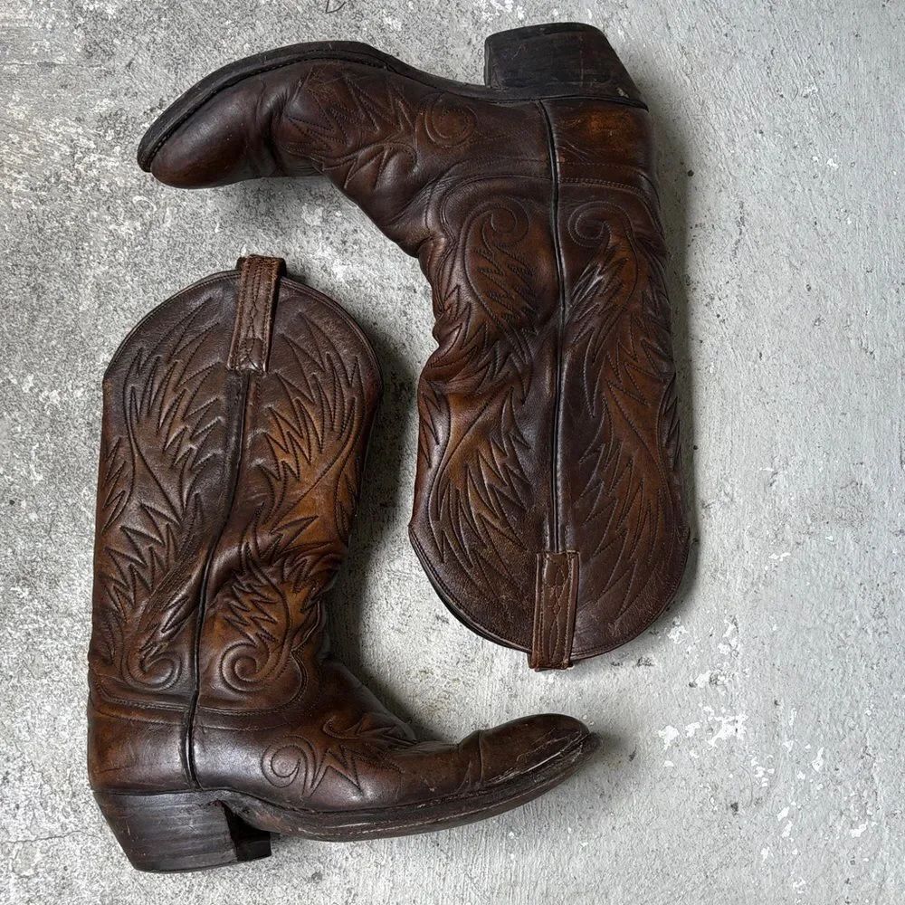 Vintage Dan post cowboy boots